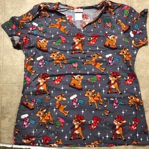 Christmas Women’s Scrub Top